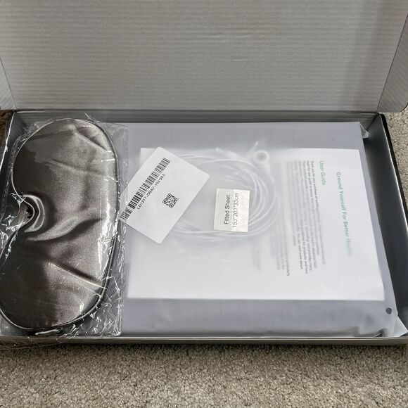 NEW LiveGrounded Premium Fitted Earthing Bed Sheet Queen Organic Cotton & Silver - Picture 3 of 10